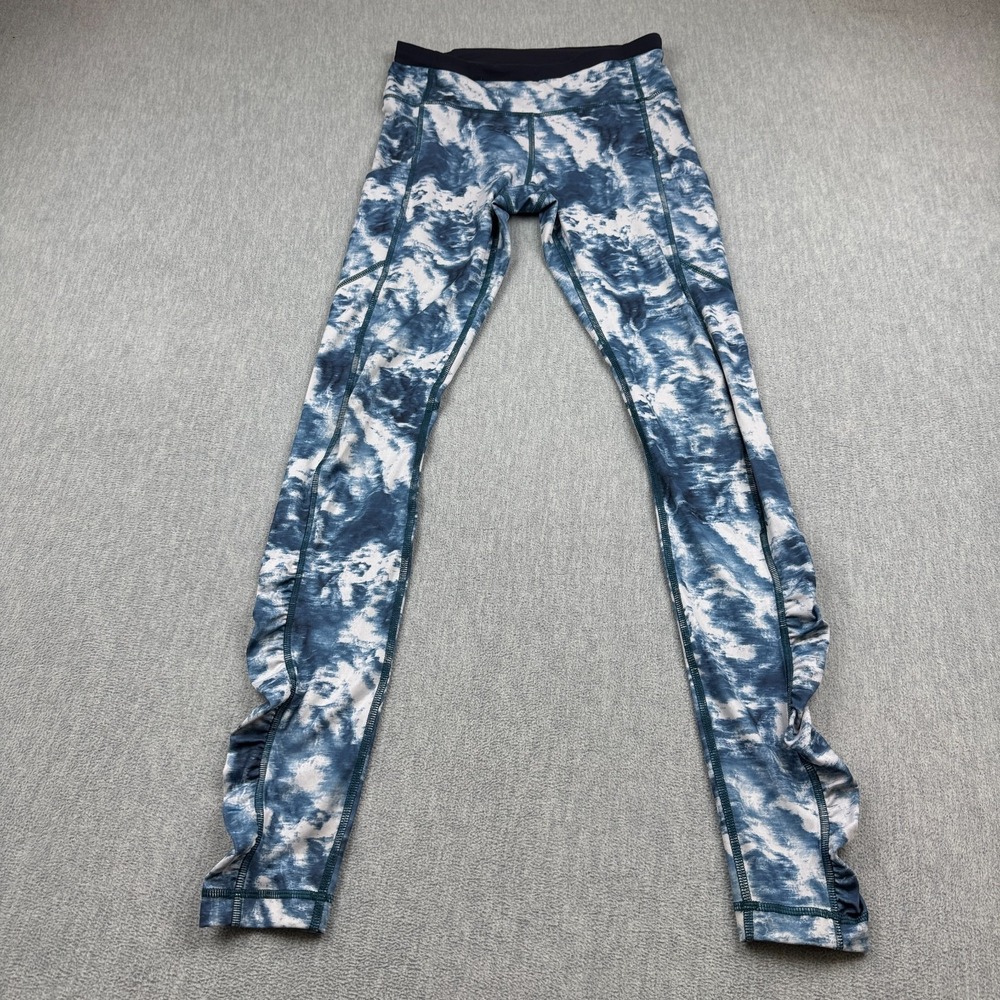 Lululemon Leggings Womens 4 Blue Stretch Speed Tight III 30" Yoga Gym Train Pant